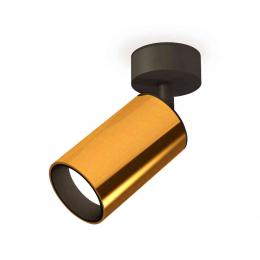 Комплект накладного светильника Ambrella light Techno Spot XM6327020 PYG/SBK золото желтое полированное/черный песок (A2210, C6327, N6111)  купить